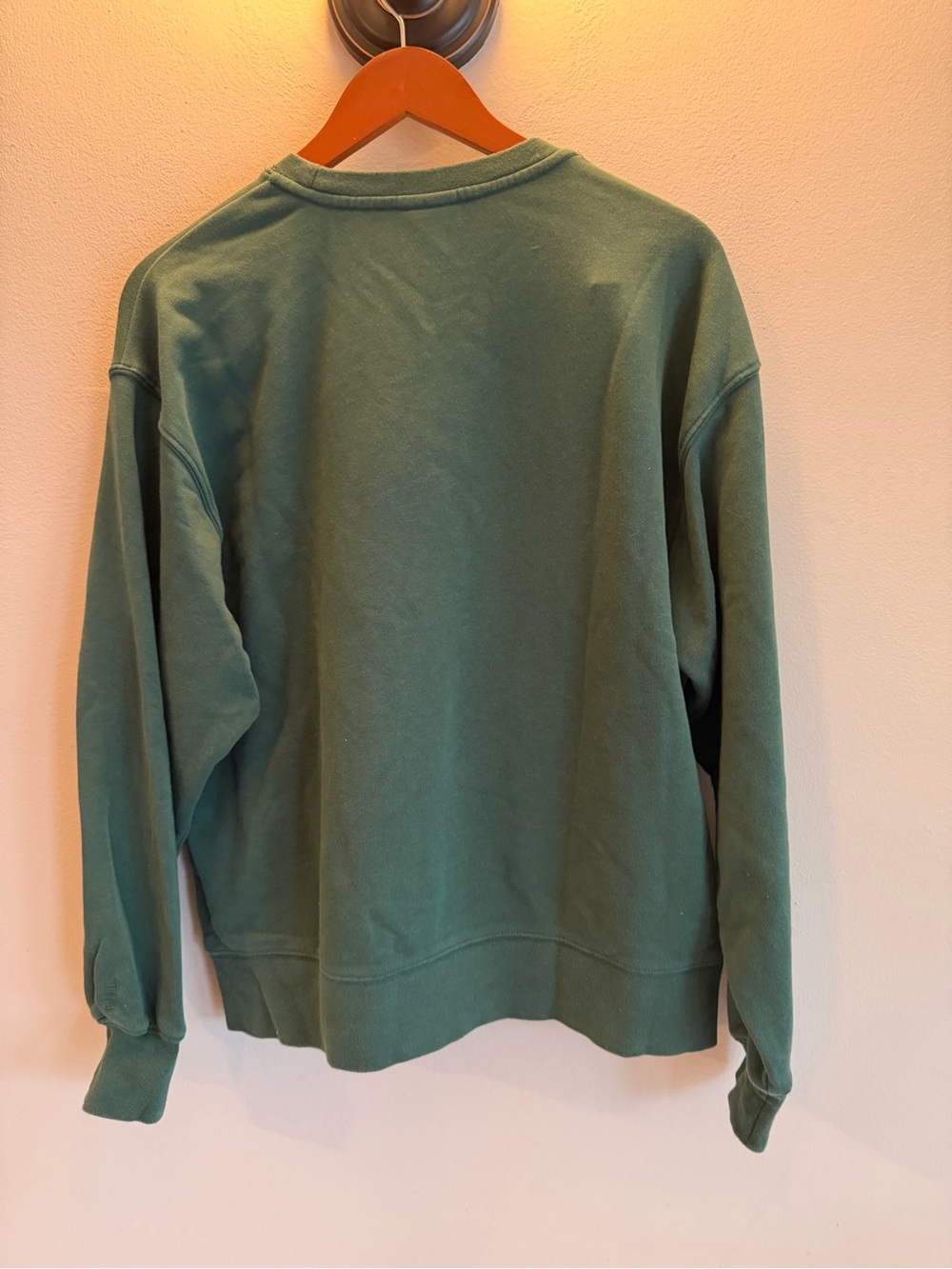 Tna AiryAF Fleece Crewneck Sweatshirt Green Relaxed Fit Size 2 Aritzia - Picture 3 of 3
